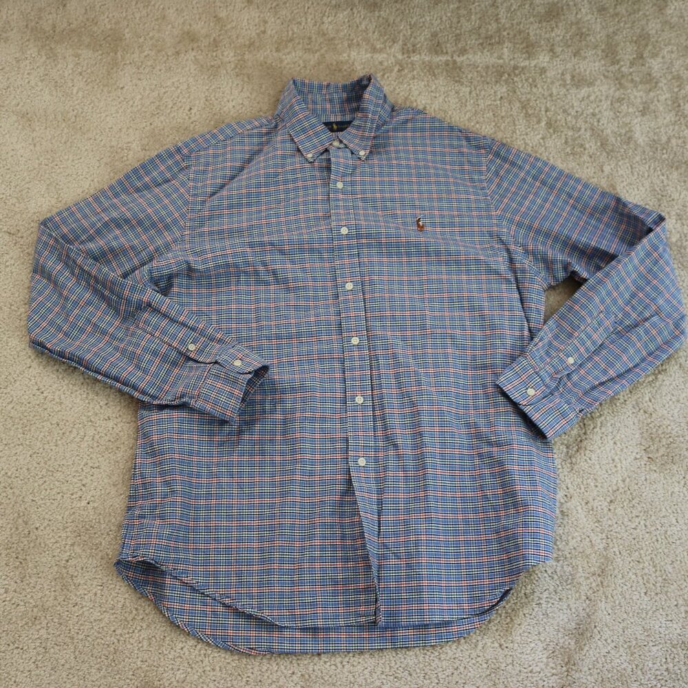 Polo by Ralph Lauren Blue Plaid Dress Shirt